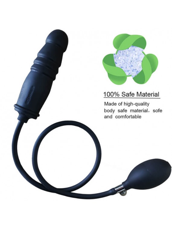 Inflatable Dildo Black - nss4038210