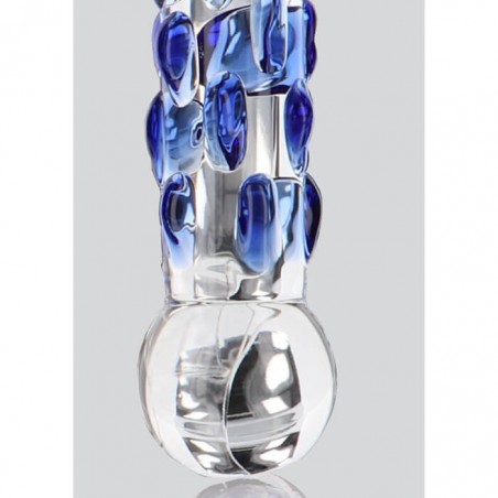 Diamond Dazzler Dotted Glass Dildo - nss4035014