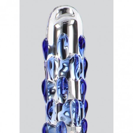 Diamond Dazzler Dotted Glass Dildo - nss4035014