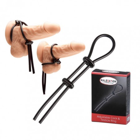 Adjustable Cock & Testicle Ring - nss4020051