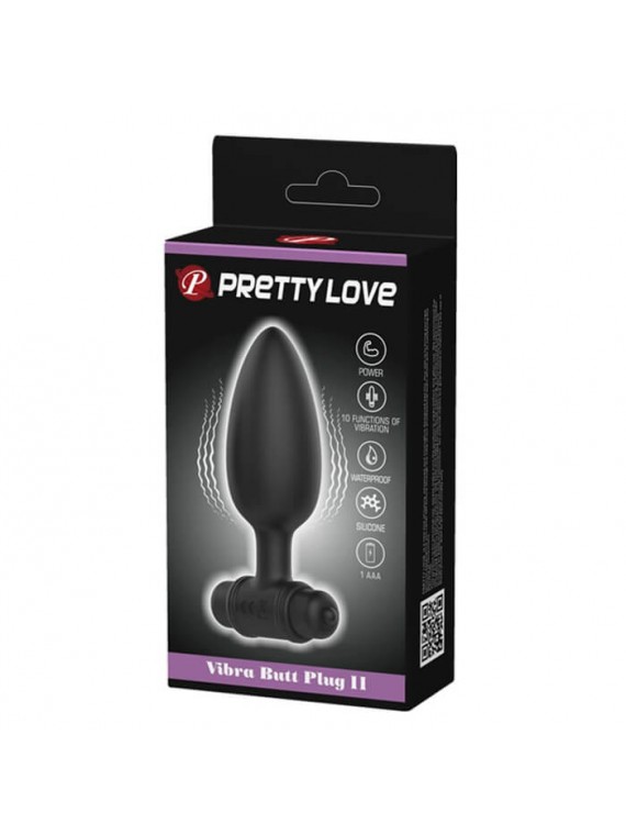 Vibra Butt Plug II Black - nss4038107