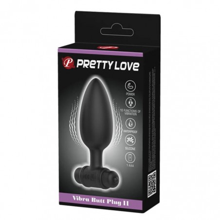 Vibra Butt Plug II Black - nss4038107