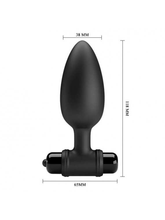 Vibra Butt Plug II Black - nss4038107