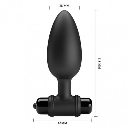 Vibra Butt Plug II Black - nss4038107