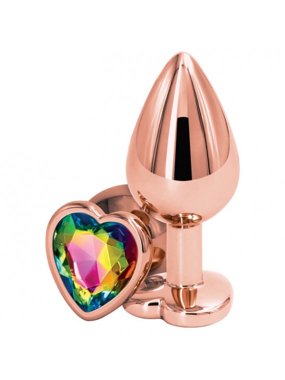 Buttplug Medium Rose Gold/Multcolor - nss4038260