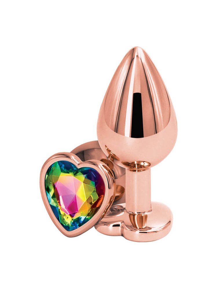 Buttplug Medium Rose Gold/Multcolor - nss4038260