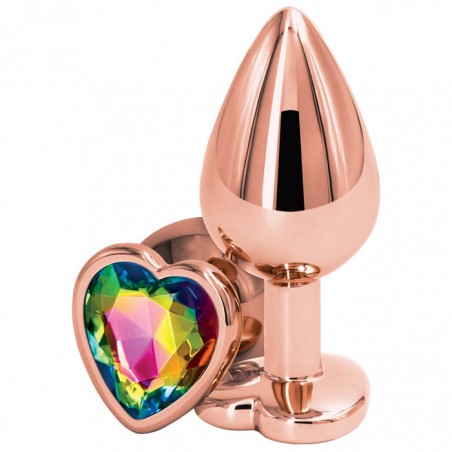 Buttplug Medium Rose Gold/Multcolor - nss4038260