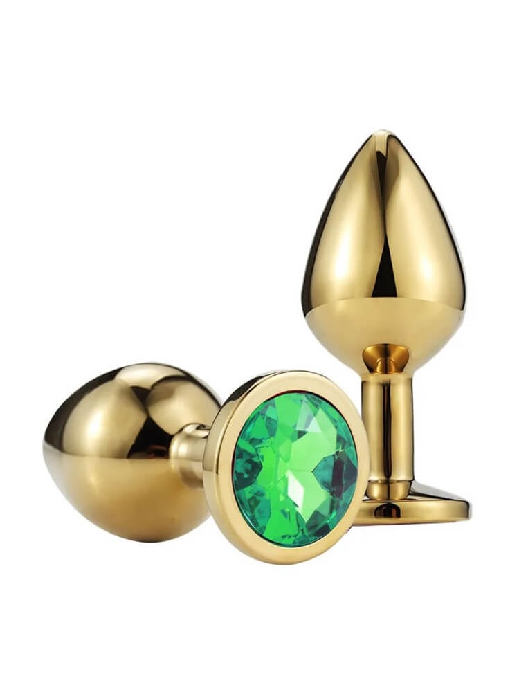 Buttplug Medium Gold/Green - nss4038262