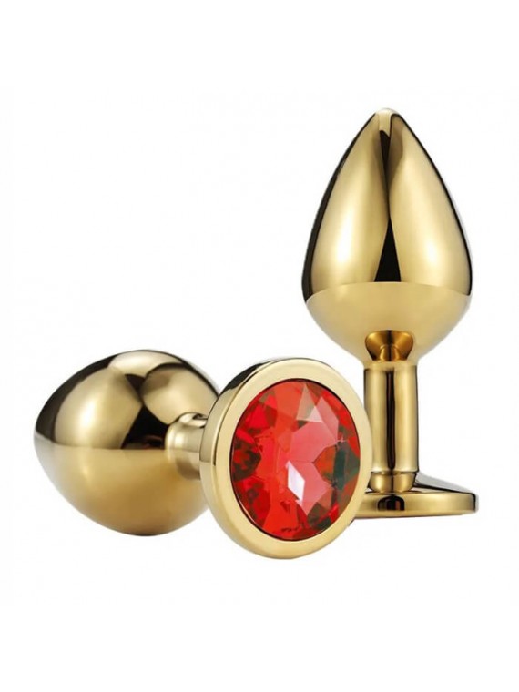 Buttplug Medium Gold/Red - nss4038263