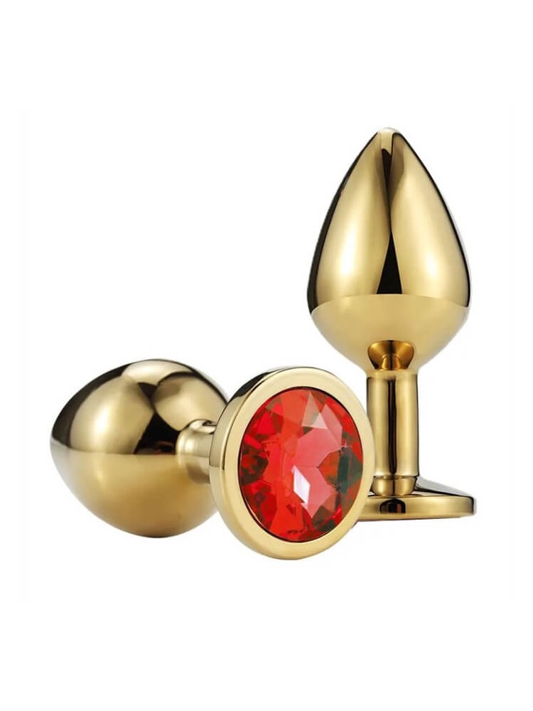 Buttplug Medium Gold/Red - nss4038263