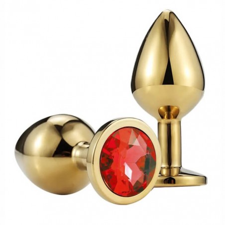 Buttplug Medium Gold/Red - nss4038263