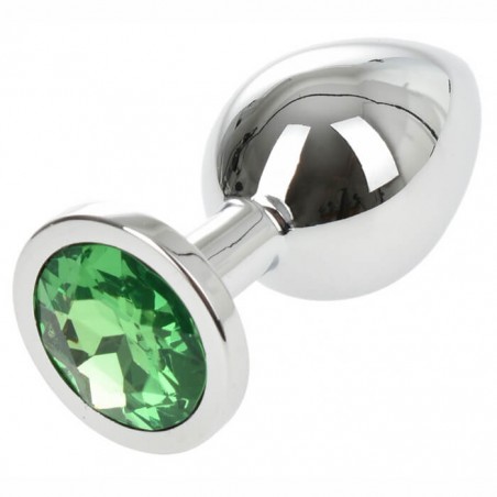 Buttplug Medium Silver/Green - nss4038264