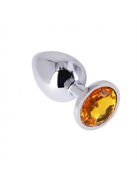 Buttplug Medium Silver/Yellow - nss4038275