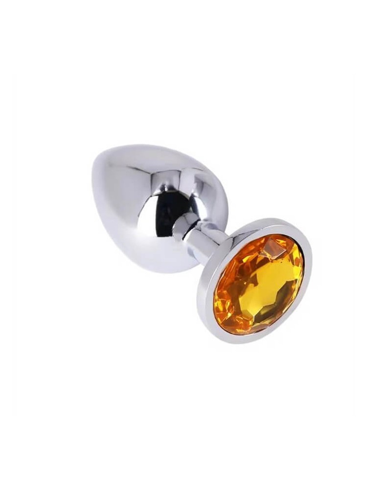 Buttplug Medium Silver/Yellow - nss4038275