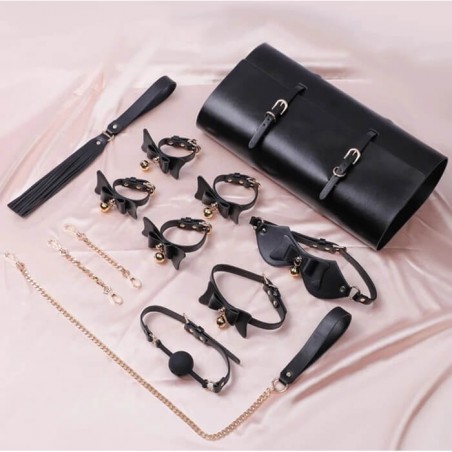 Kinky 6 Pieces Set with Storage Bag Black/Gold - nss4037046