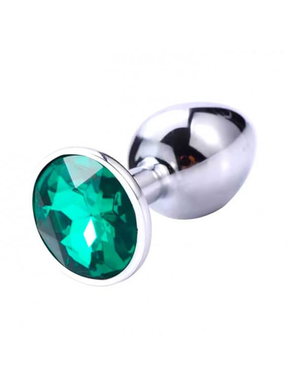 Buttplug Small Silver/Green - nss4038290