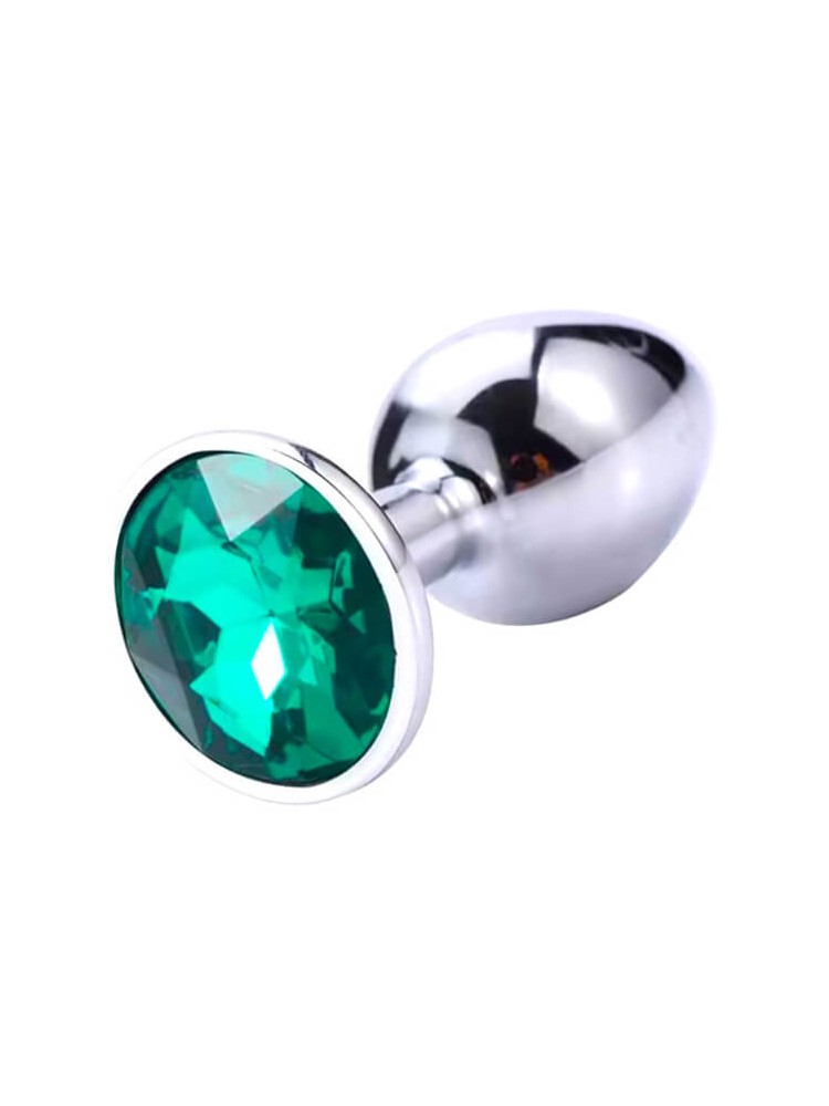 Buttplug Small Silver/Green - nss4038290