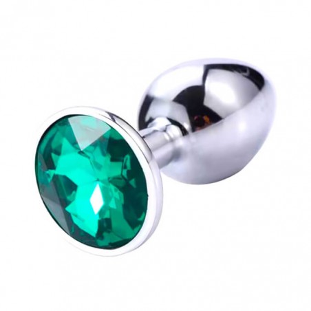 Buttplug Small Silver/Green - nss4038290