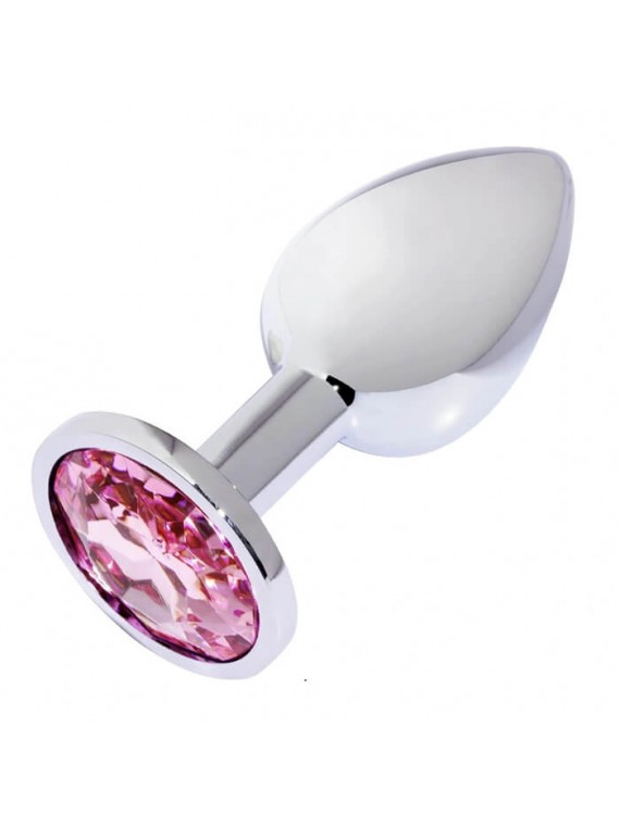 Buttplug Small Silver/Pink - nss4038291