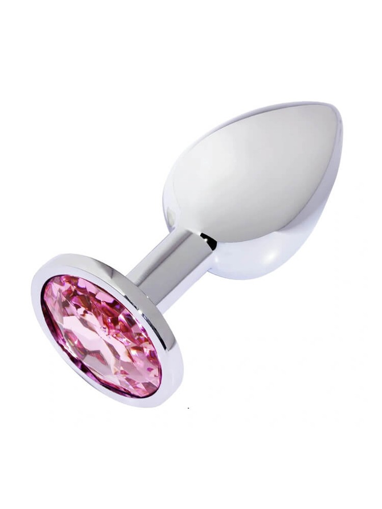 Buttplug Small Silver/Pink - nss4038291