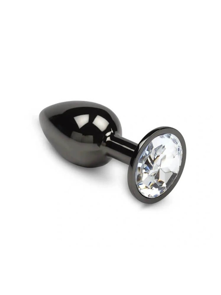 Dark Anal Plug Small Silver - nss4038292