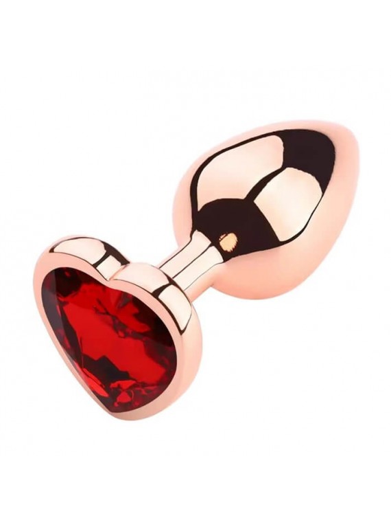 Buttplug Small Rose Gold/Red - nss4038293