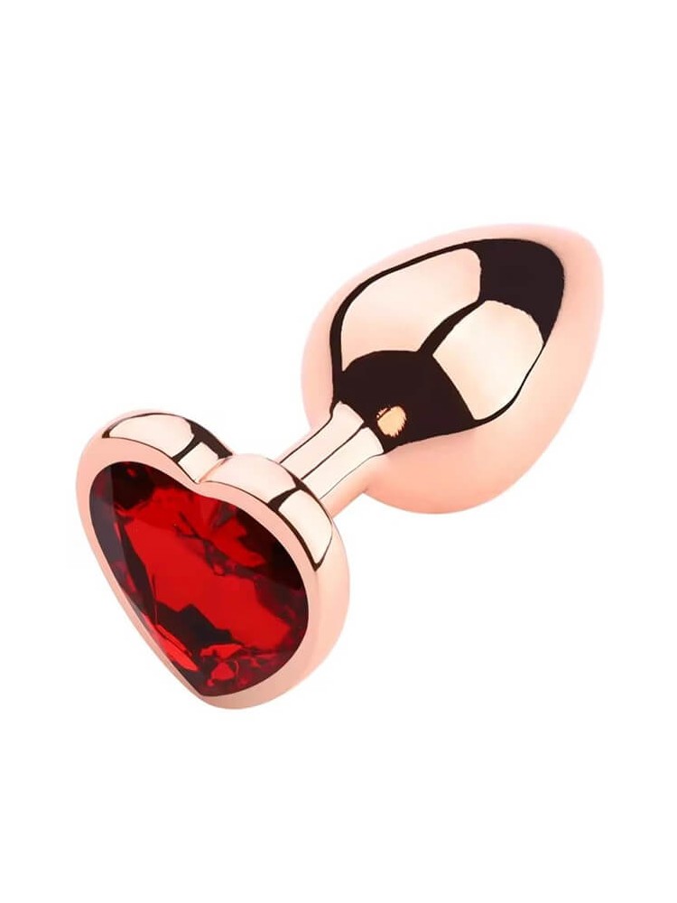 Buttplug Small Rose Gold/Red - nss4038293