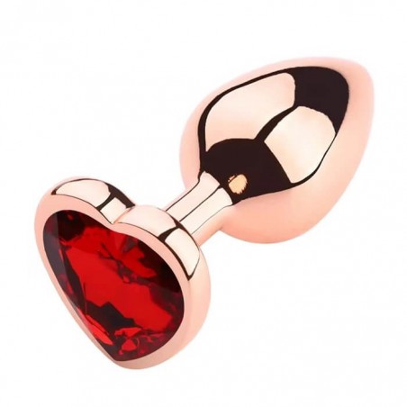 Buttplug Small Rose Gold/Red - nss4038293