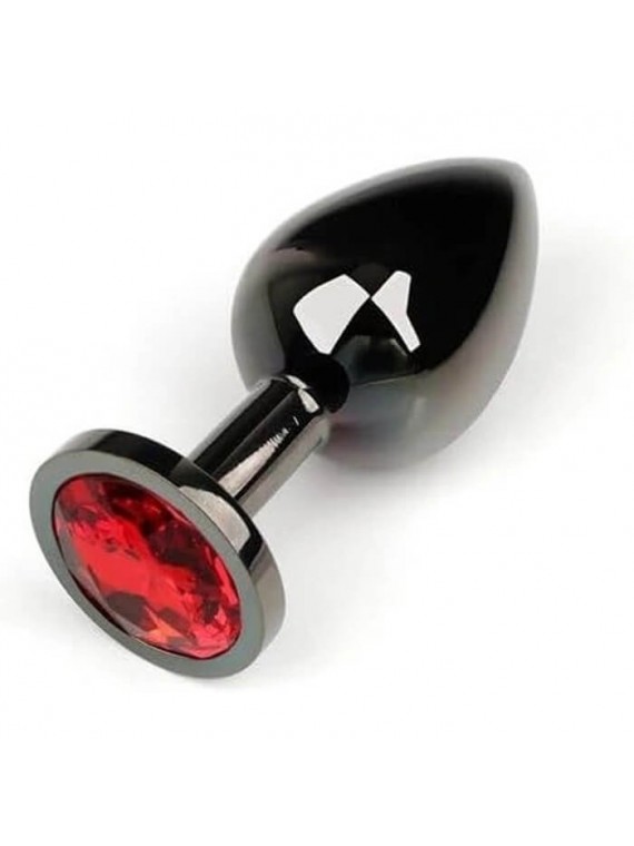 Dark Anal Plug Medium Red - nss4038296