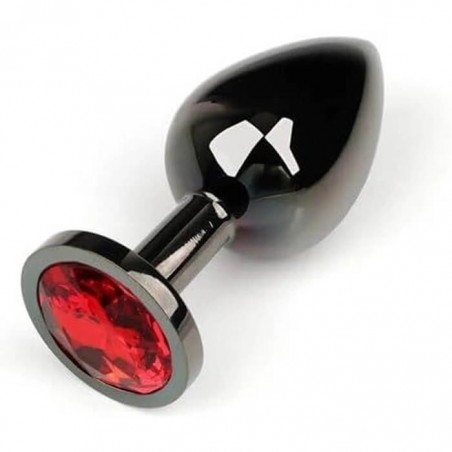 Dark Anal Plug Medium Red - nss4038296