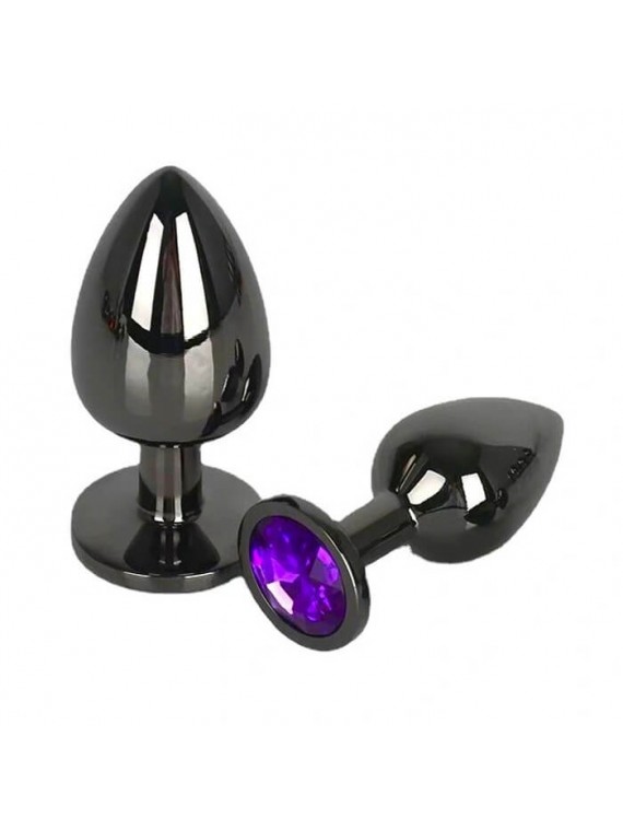 Dark Anal Plug Large Purple - nss4038303