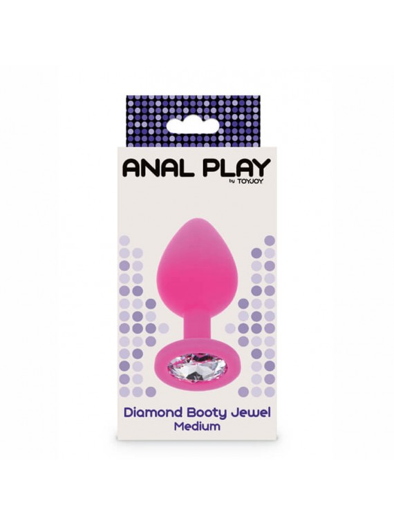 Diamond Booty Jewel Medium Pink/Clear - nss4038013