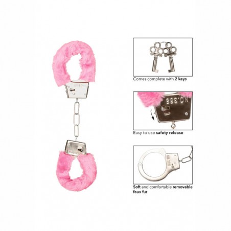 Playful Furry Cuffs Pink - nss4053018