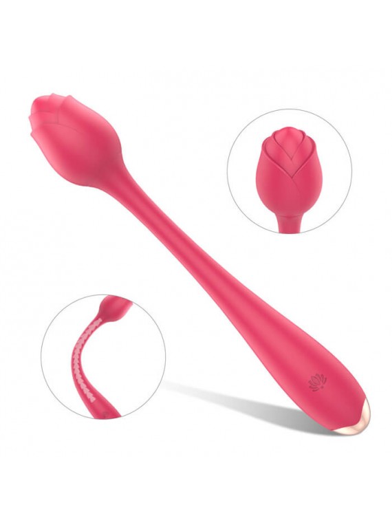 Bendable Romance Vibrator Rose - nss4040042