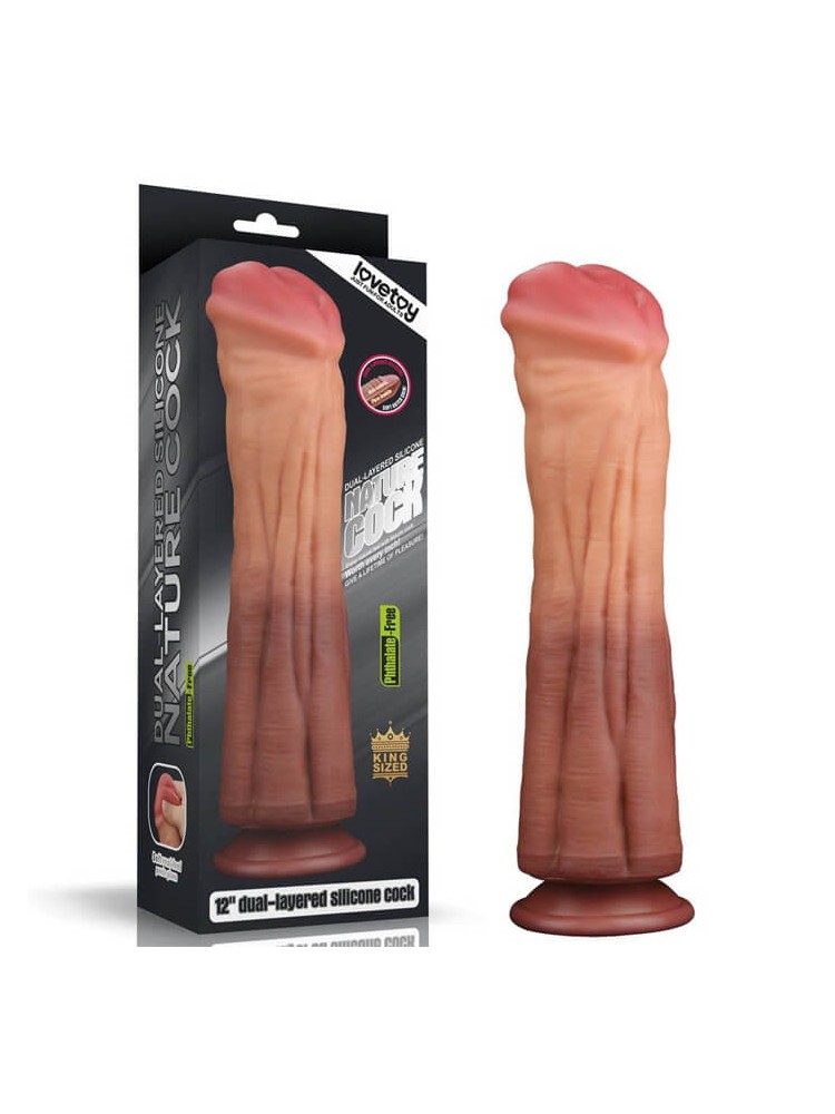 12'' Dual layered Silicone Cock - nss4030055