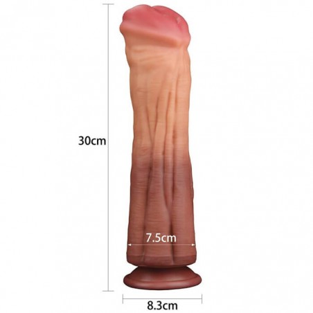 12'' Dual layered Silicone Cock - nss4030055