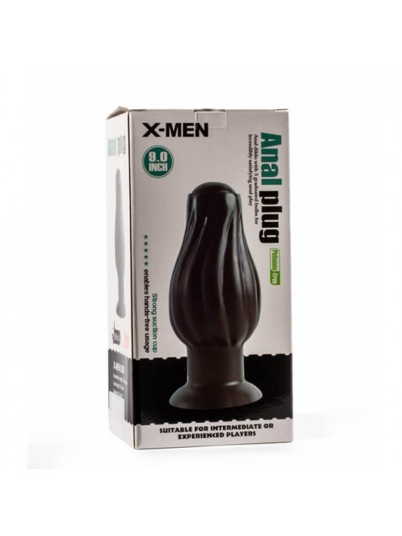 X-Men 7.5" Anal Plug Black - nss4038018