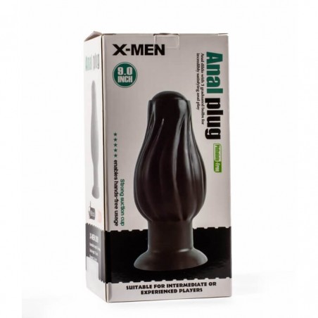 X-Men 7.5" Anal Plug Black - nss4038018