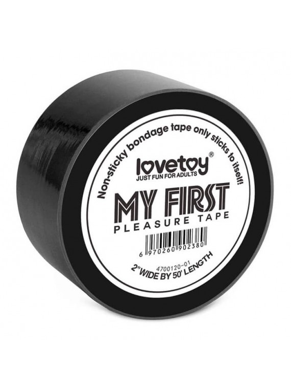 "My First" Non-Sticky Bondage Tape Black - nss4057200