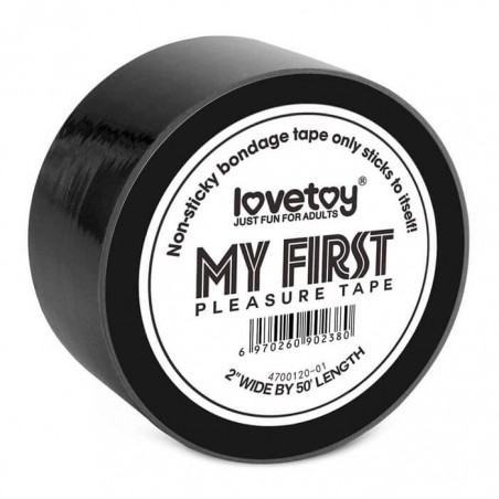 "My First" Non-Sticky Bondage Tape Black - nss4057200