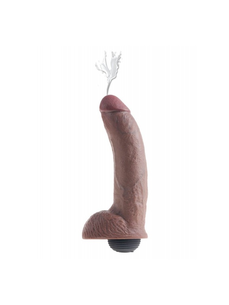 King Cock 9inch Squirting Brown - nss4032034